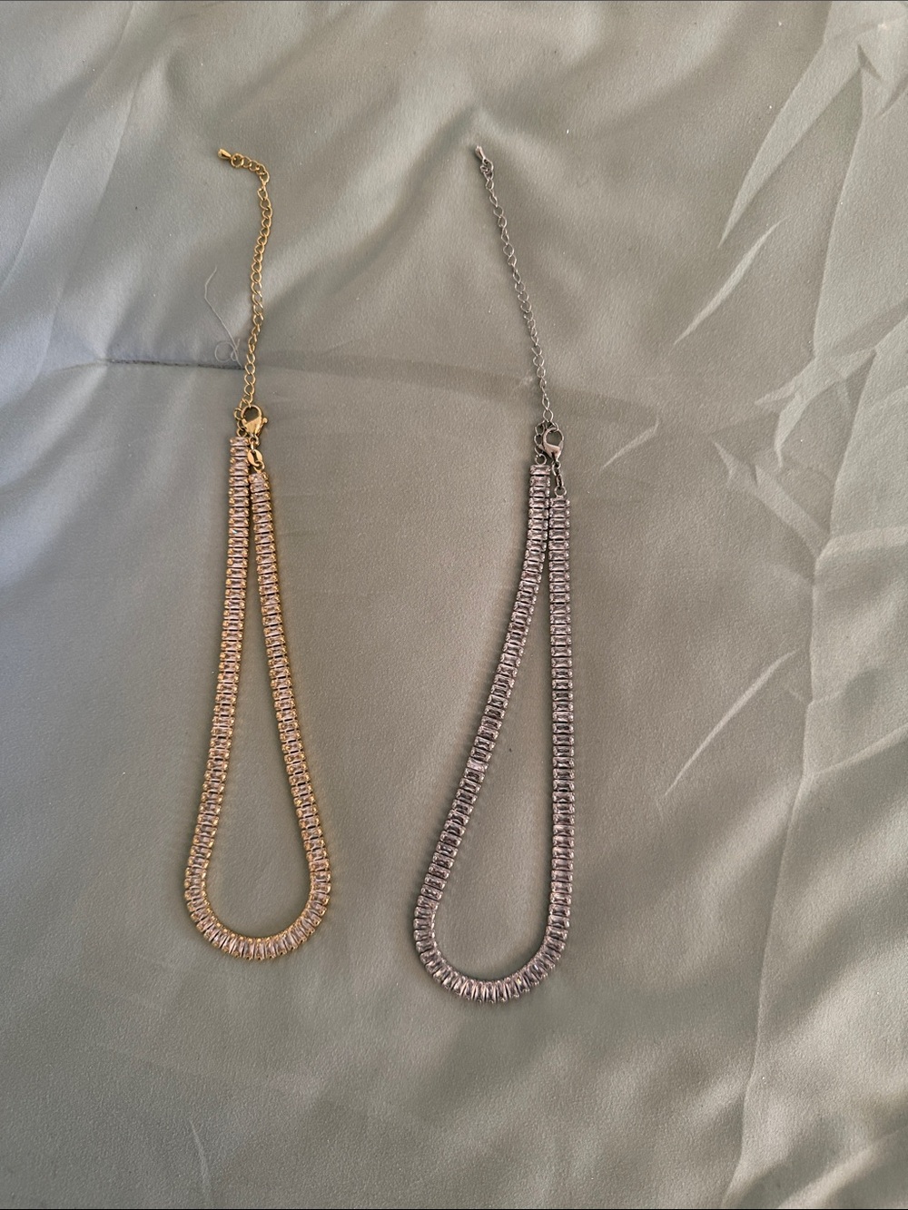 Gold and Silver Box Chain Necklaces - Women Jewelry